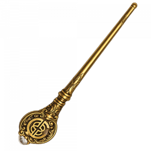 Varita dorada con adornos